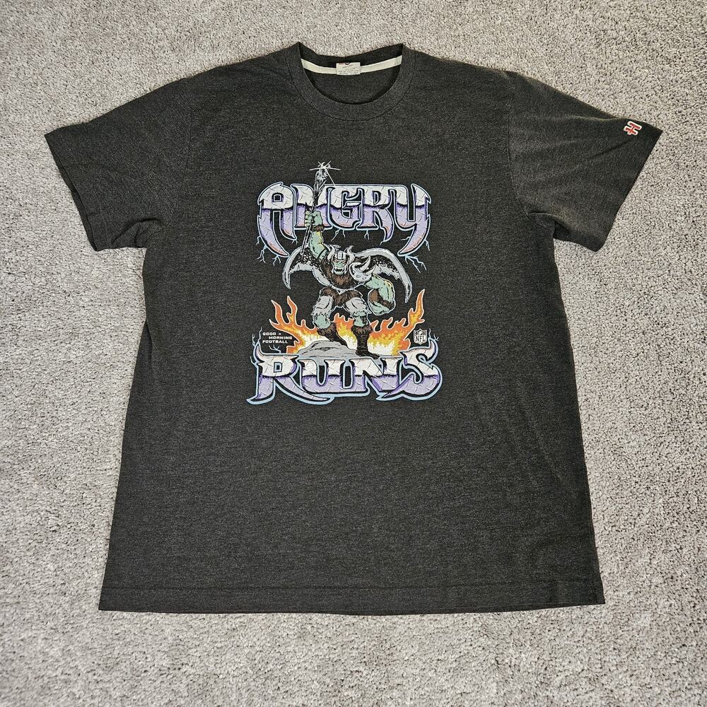 Homage T-Shirt Men's XL Gray Angry Runs Inner Scepter 2024 Tour NFL